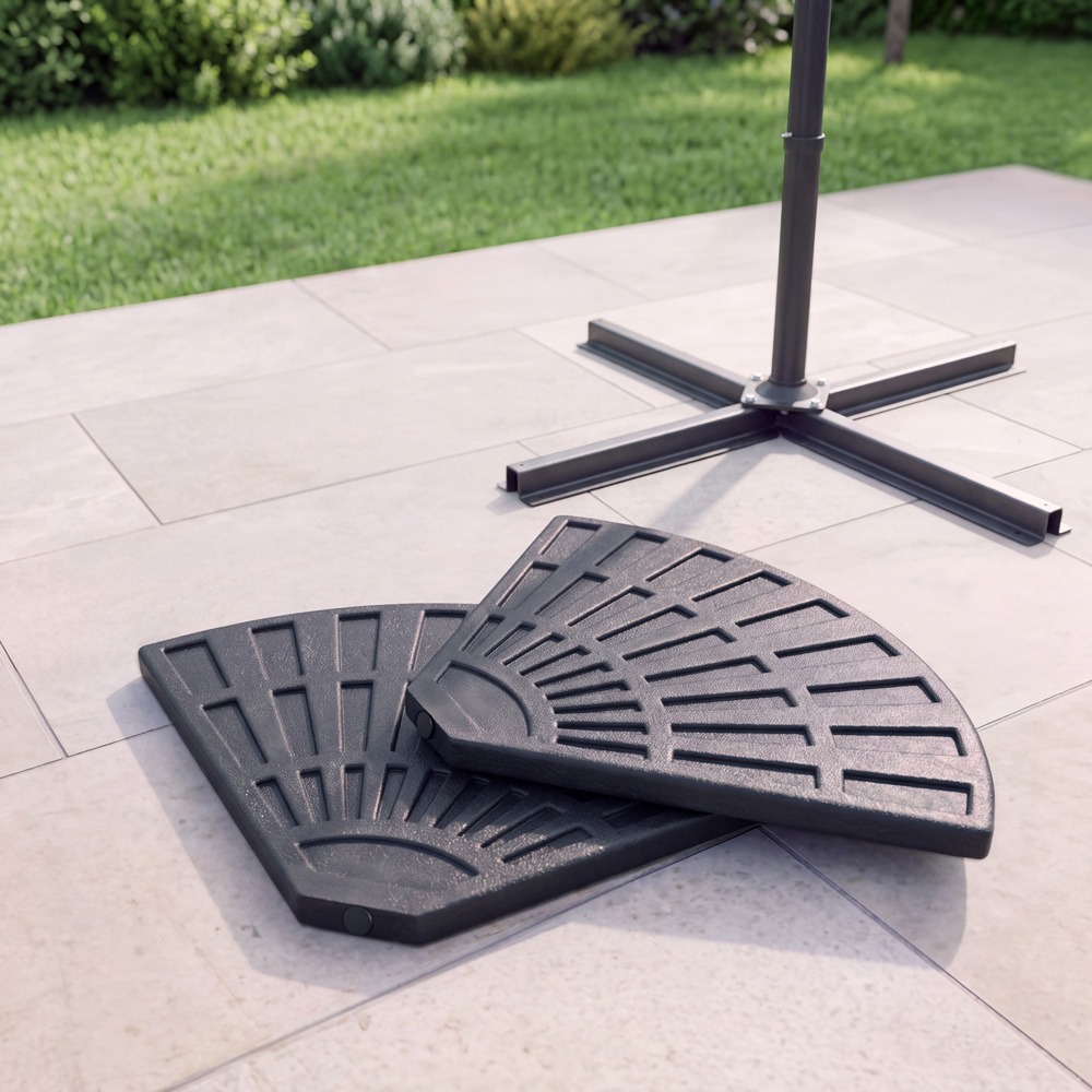Charles Bentley 2 Piece Cantilever Parasol Base 12kg Image 7