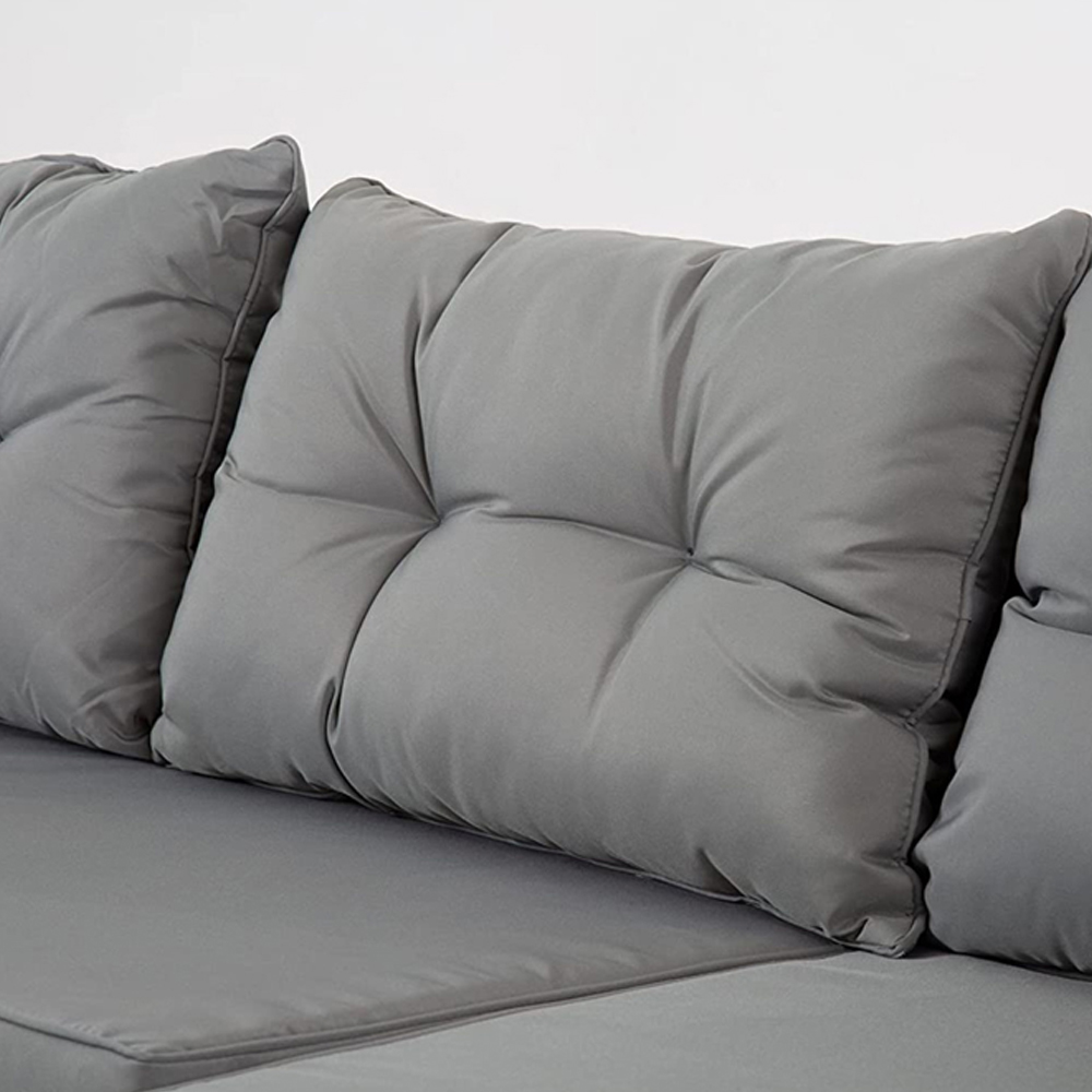 Outdoor Living Riverside 3 Seater Grey Rattan Corner Sofa Set Image 7