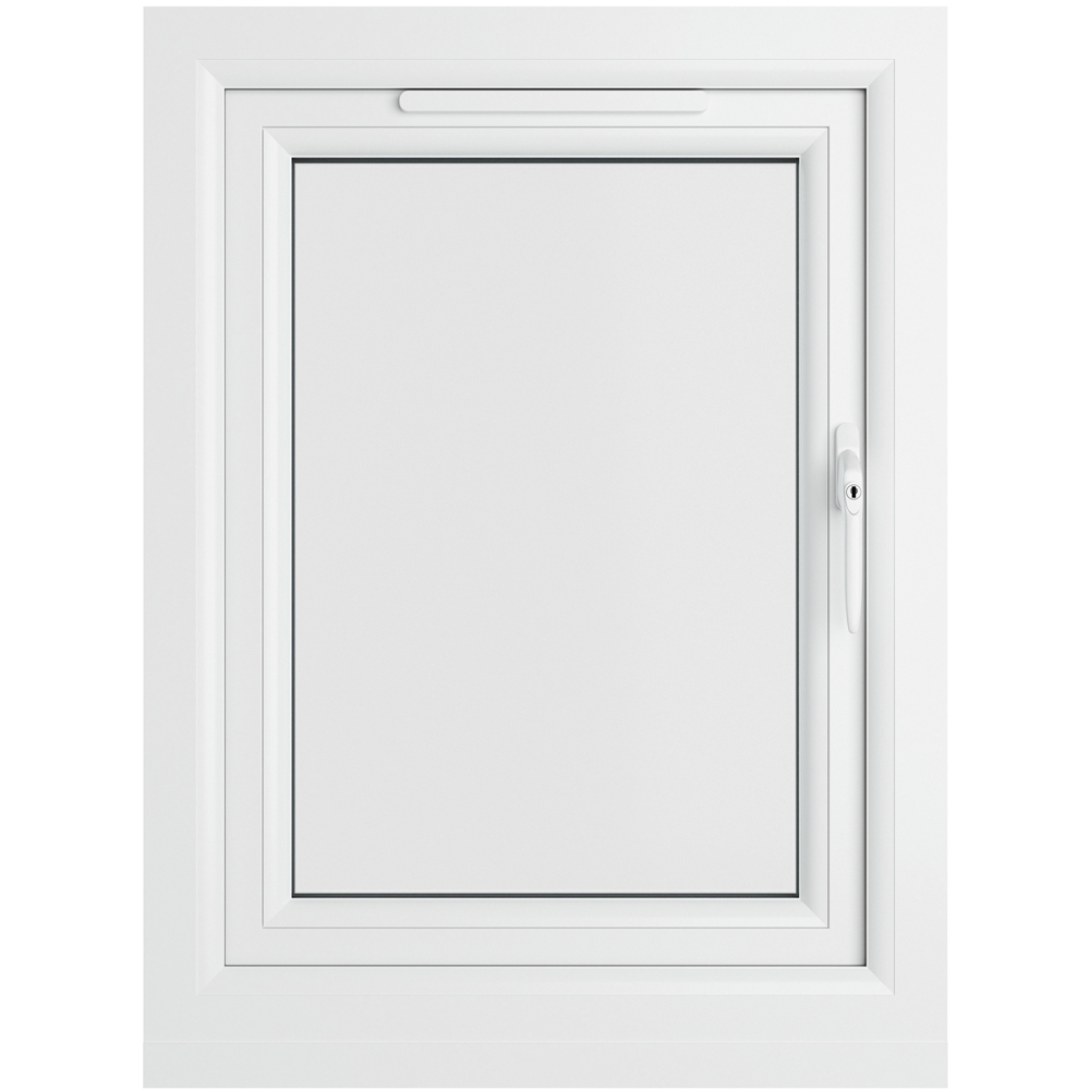 Crystal uPVC Double Glazed Window Right Hand Side Hung White Clear Glass 610x965mm Image 2