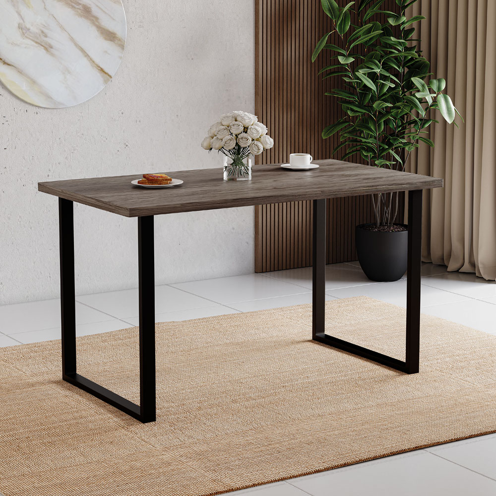 Vida Designs 4 Seater Rectangular Walnut Dining Table Image 5