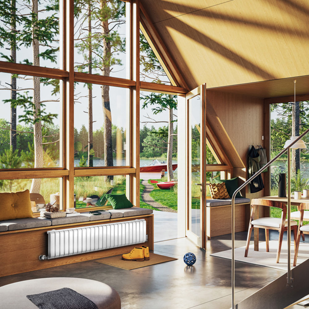 Terma Warp Room 3317 BTU Matt White Radiator 330 x 1565mm Image 7