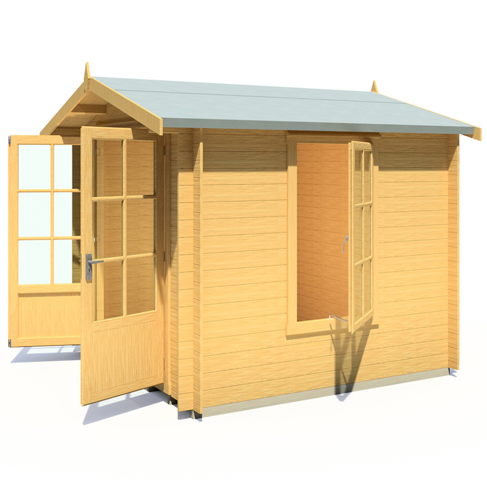 Shire Barnsdale 8 x 8ft Double Door Log Cabin Image 4