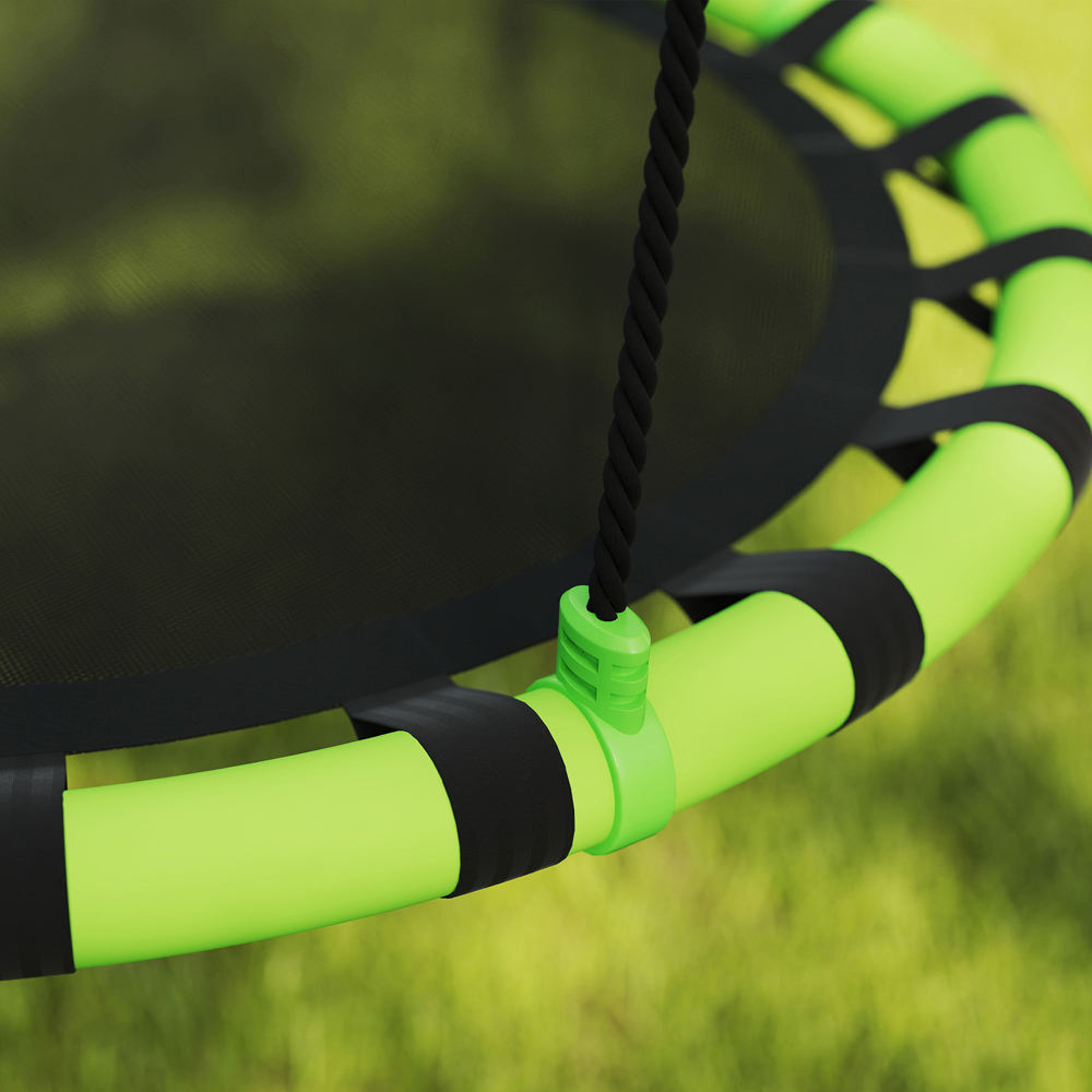 AIYAPLAY Kids Black Nest Swing Set 100cm Image 3