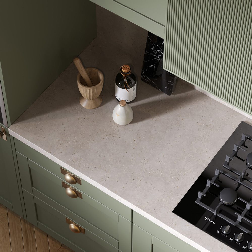 Omega Modern Terrazzo Dune Laminate Square Edge Kitchen Worktop 3000 x 620 x 38mm Image 4