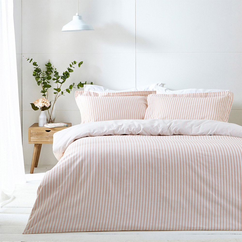 Yard Hebden King Size Blush Duvet Set Image 1