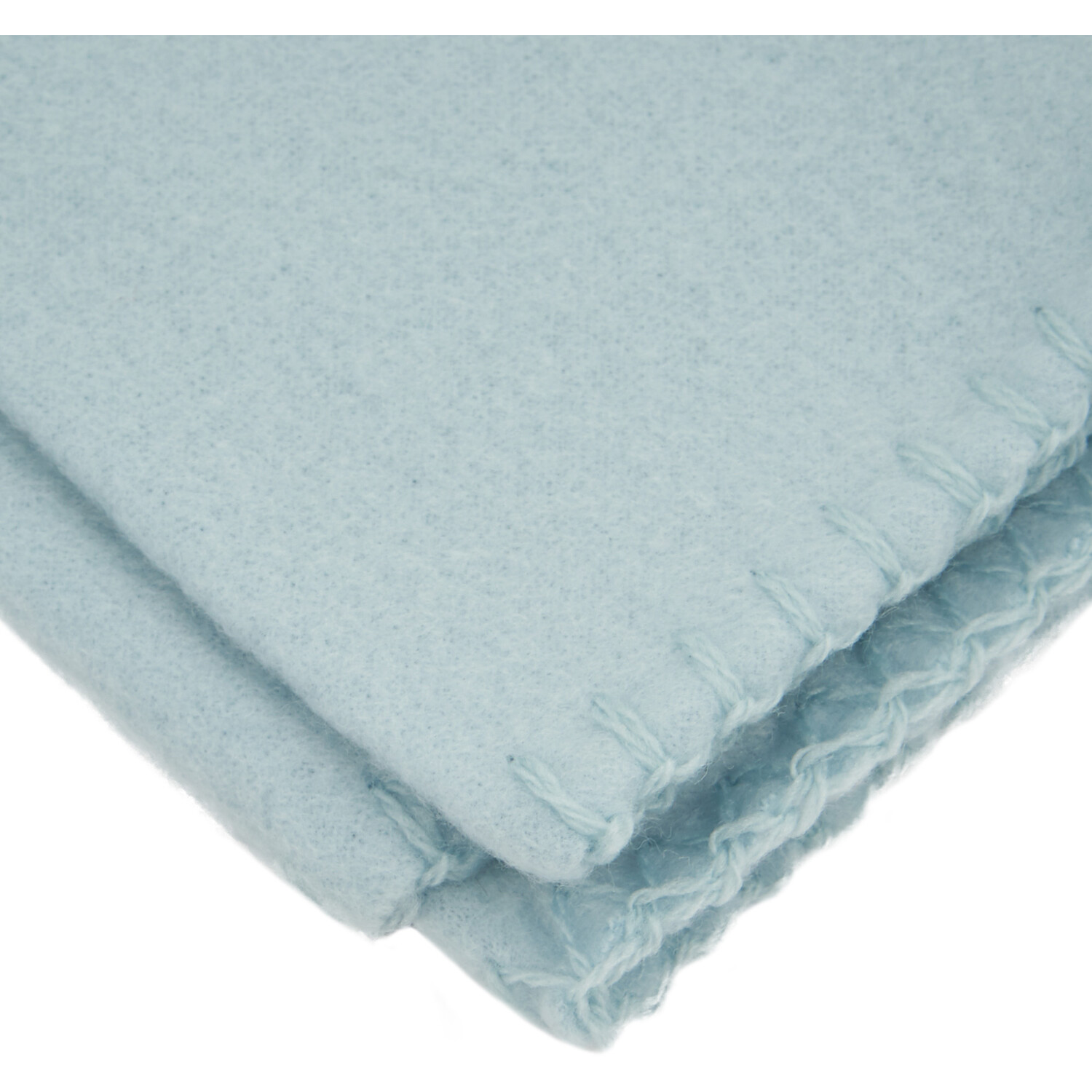 My Home Essential Fleece Throw - Pale Blue Image 3