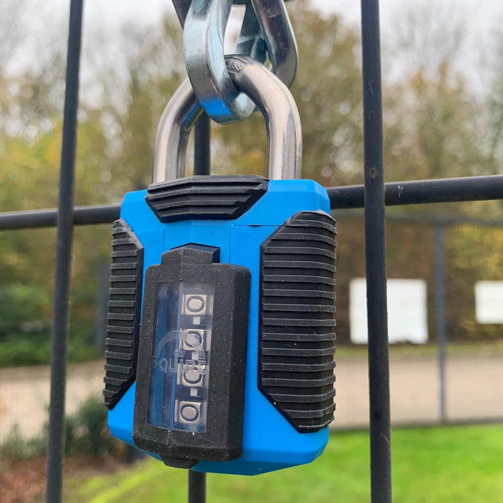 Squire 50mm 4 Wheel Combination Stainless Shackle Padlock Image 2