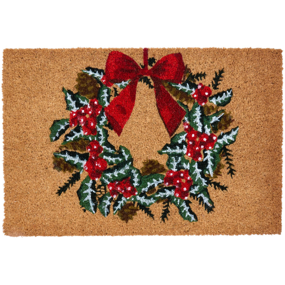 Single Printed Coir Doormat 60 x 40cm in Assorted styles Image 3