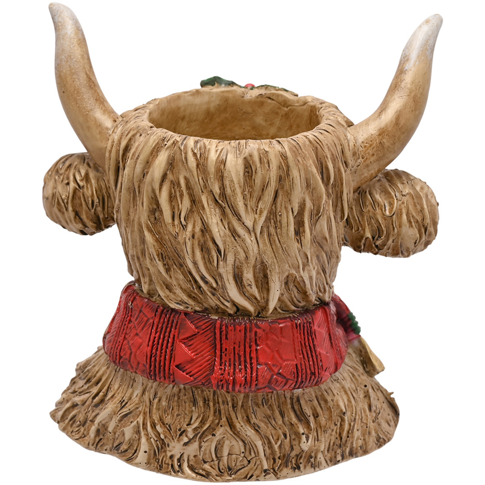 The Seasonal Gift Co. Highland Cow Tealight Holder Image 2
