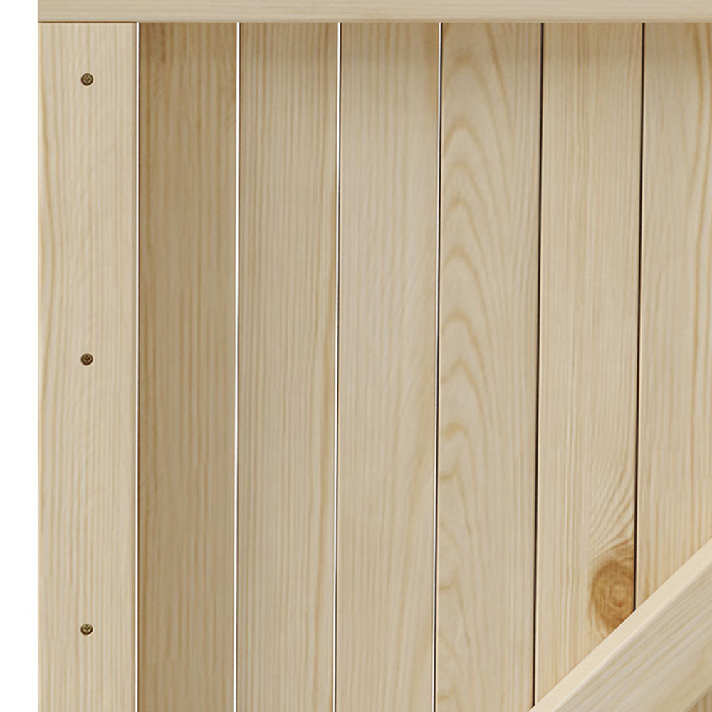 Living and Home Sturdy Wooden Garden Gate with Latch 105 x 6 x 180cm Image 6