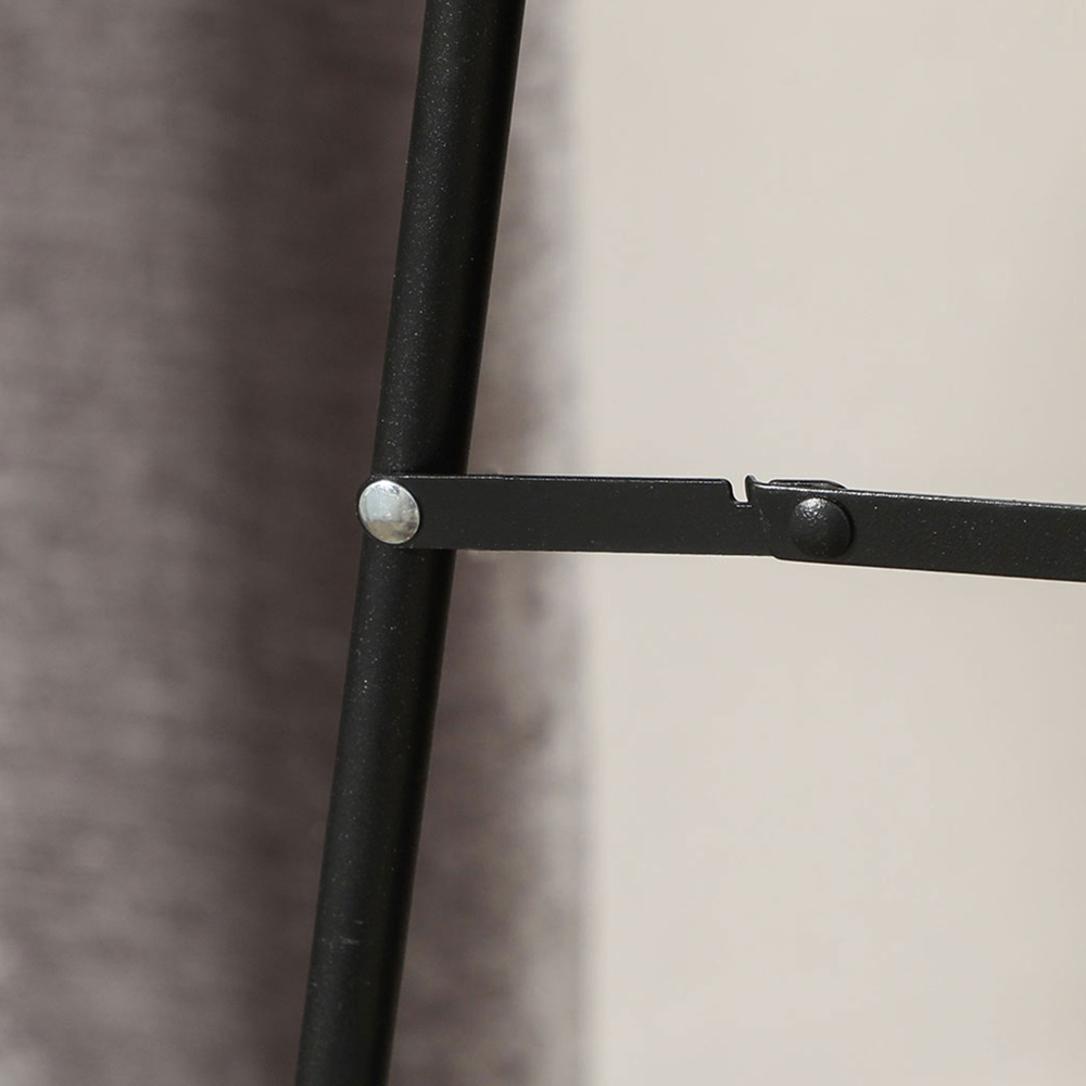 Portland Light Pink Velvet Frame Irregular Full Length Mirror 160 x 50cm Image 3