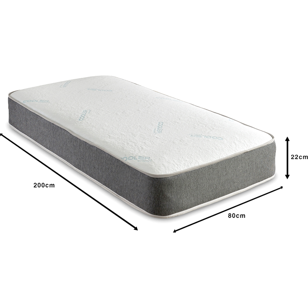 Starlight Beds European Small Single Hybrid Cooling Memory Foam and Spring Mattress Image 6