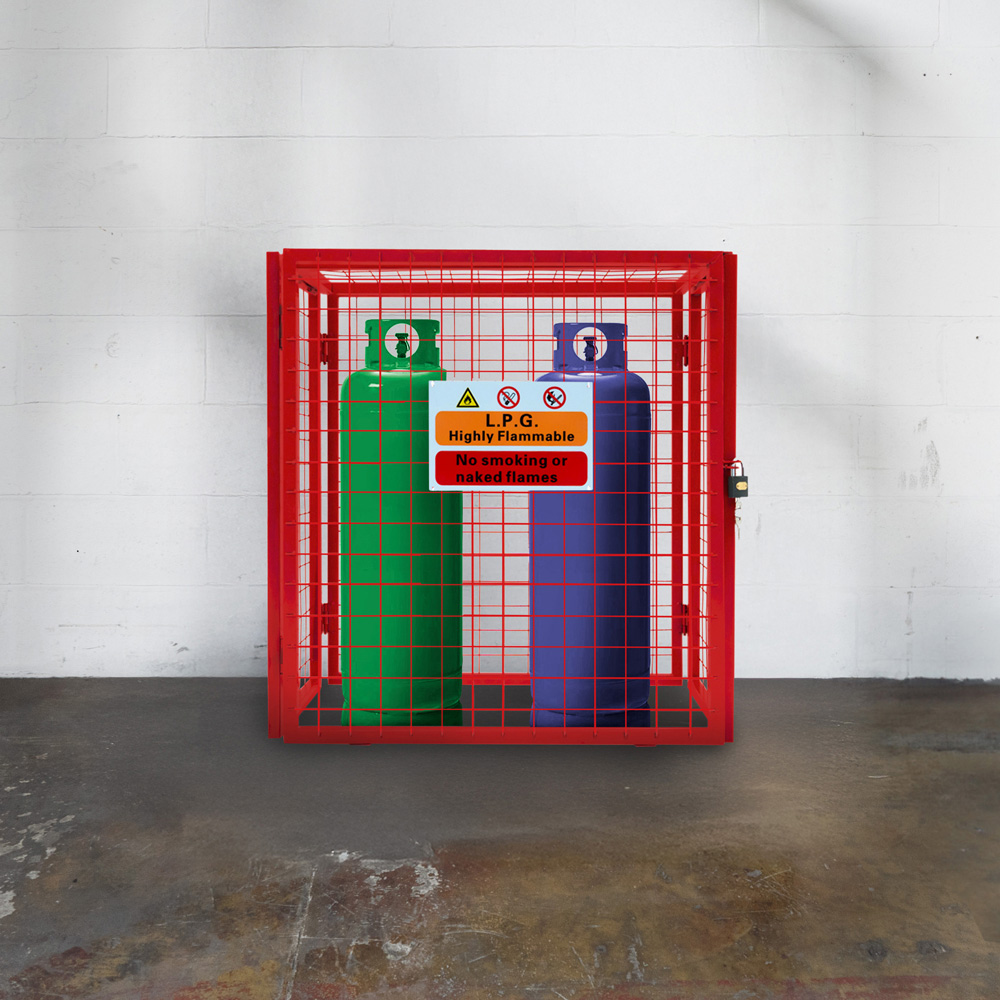 MonsterShop Red Gas Bottle Collapsible Mesh Cage 90 x 80cm Image 2