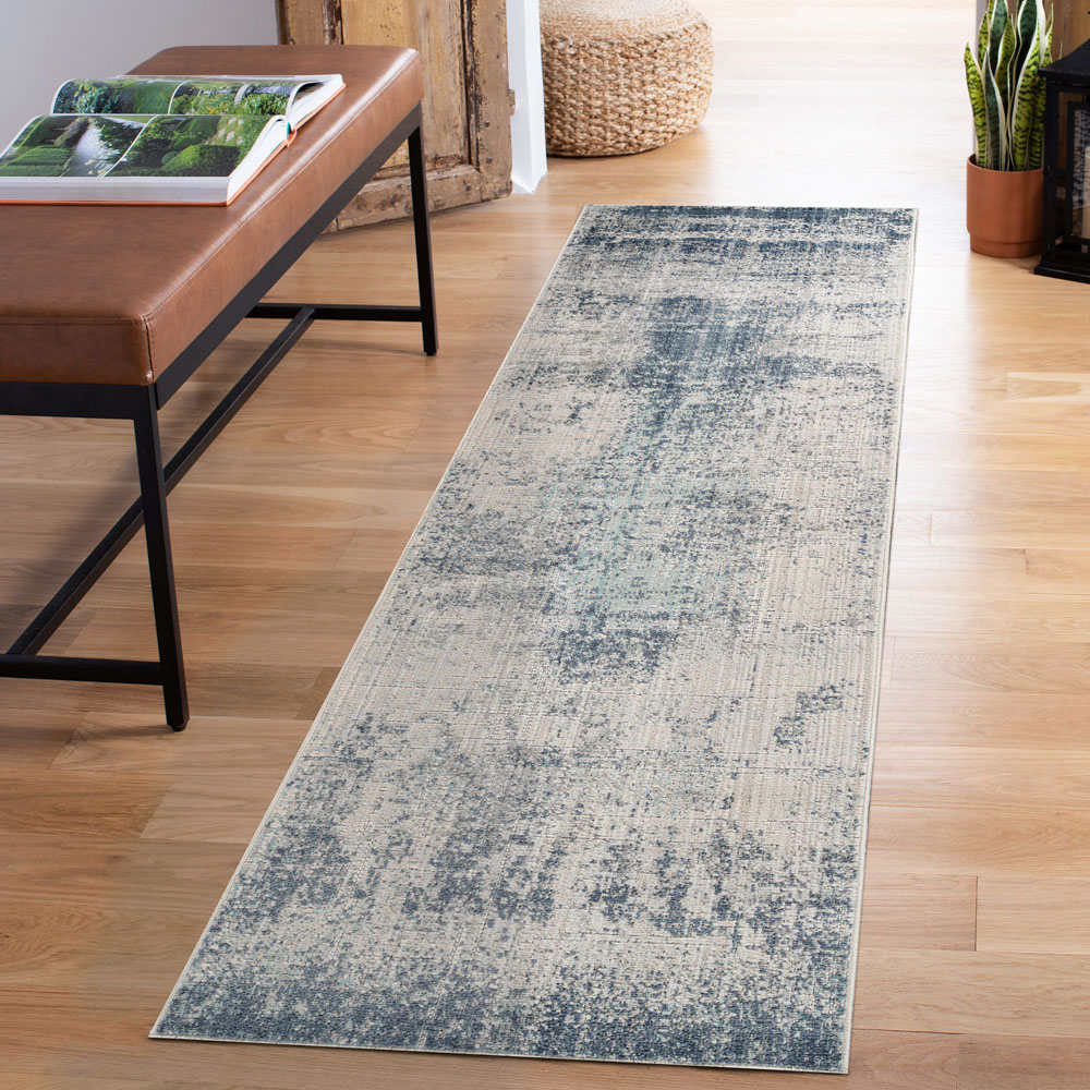 Desire Rugs Maia Navy Mist Abstract Non Slip Rug 200 x 300cm Image 6
