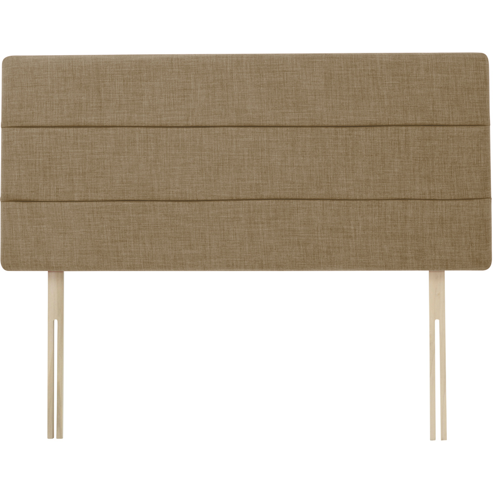 Bedmaster Double Cream Linen Milan Lined Headboard Image 2