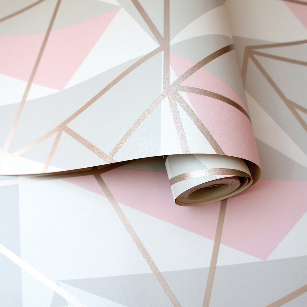 Holden Metallic Shard Pink Wallpaper Image 2