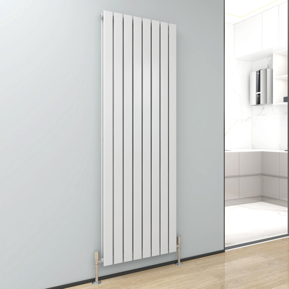 White 8372 BTU Double Flat Panel Vertical Column Radiator 1800 x 544mm Image 2