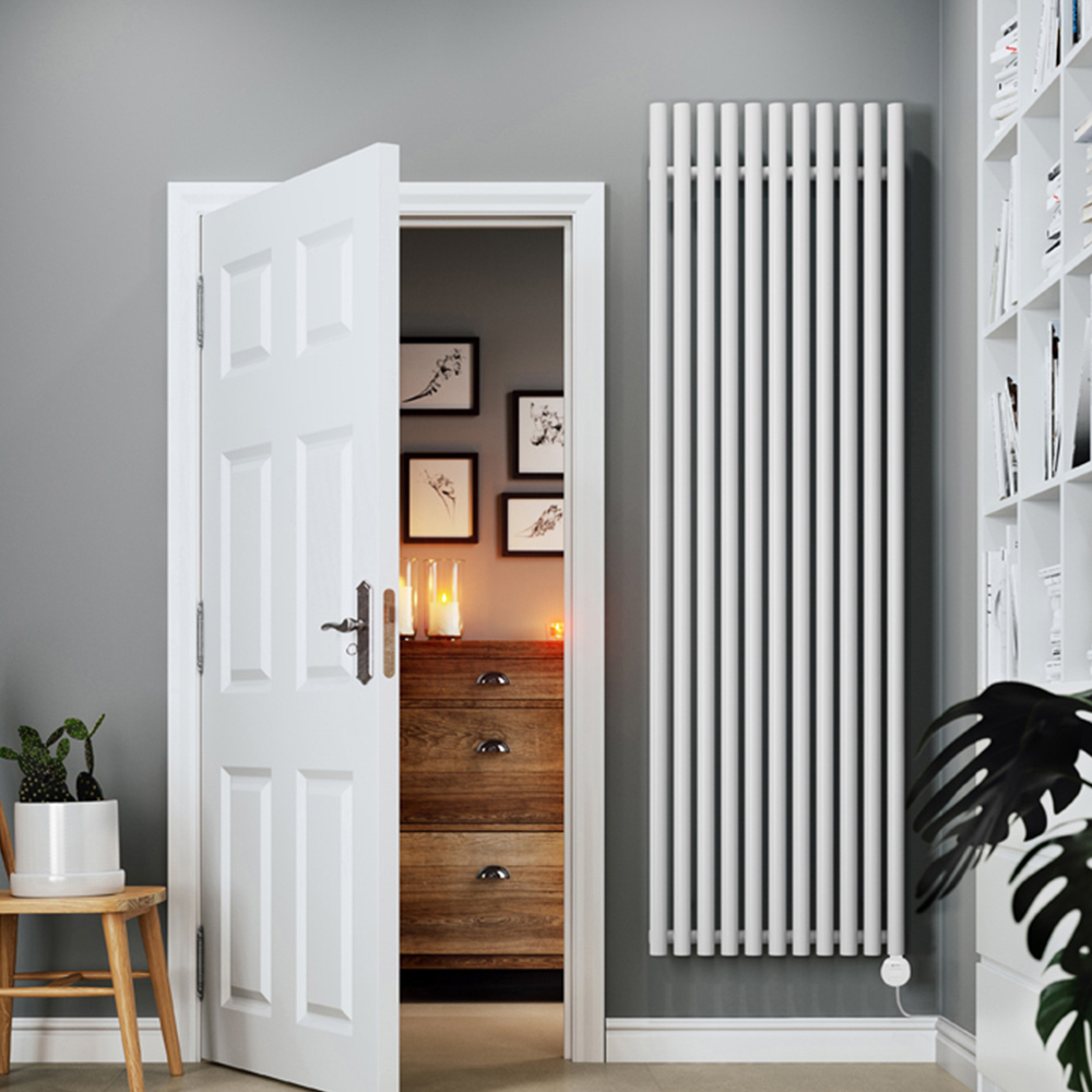 Terma Rolo-Room E Wi-Fi White Electric Radiator 1500W 2000 x 590mm Image 2