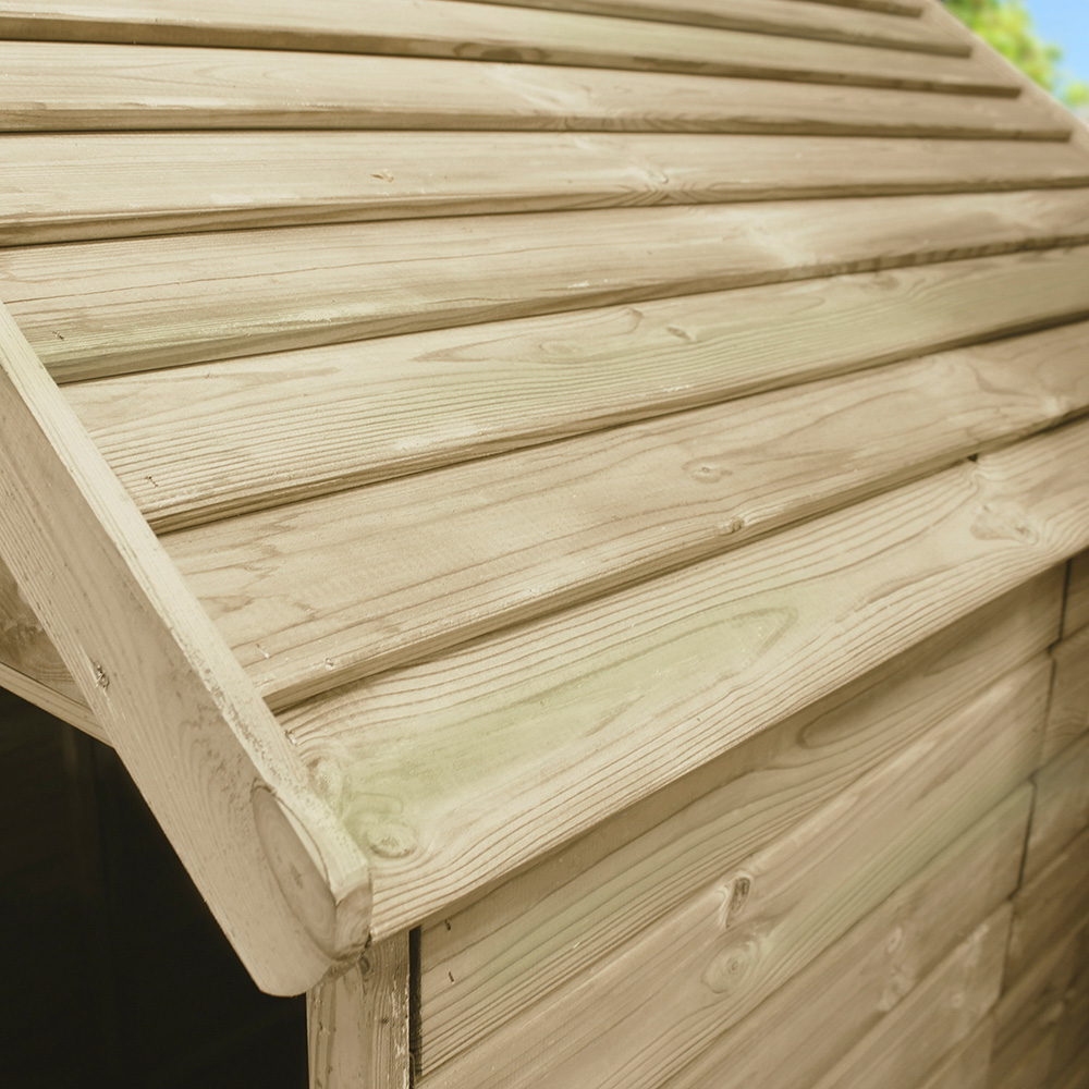 Soulet Heidi 4 x 5.5ft Kids Wooden Playhouse with Patio Image 6