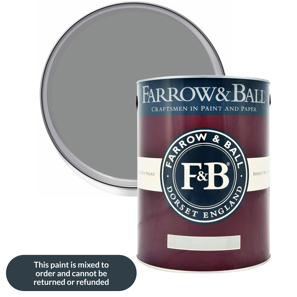 Farrow & Ball Estate Eggshell Plummett Satin Paint 5L Image 1