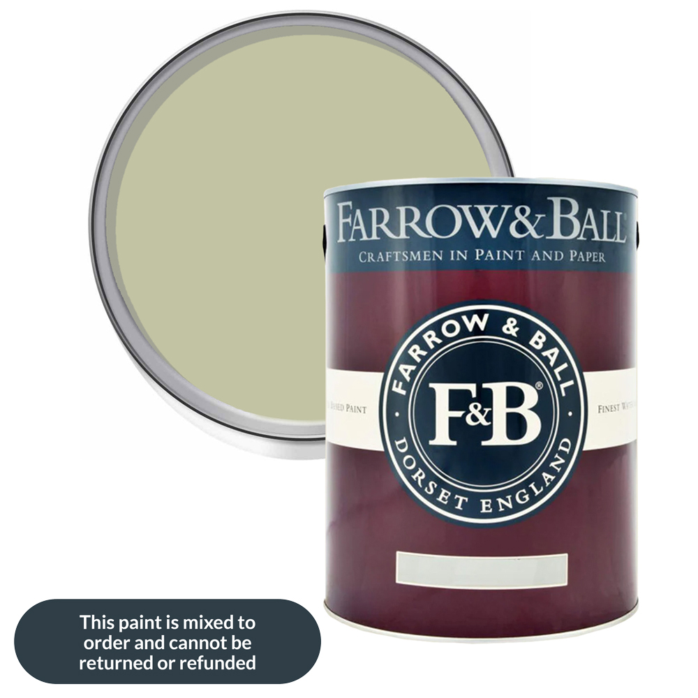 Farrow & Ball Estate Walls and Ceilings Cooking Apple Green Matt Emulsion Paint 5L Image 1