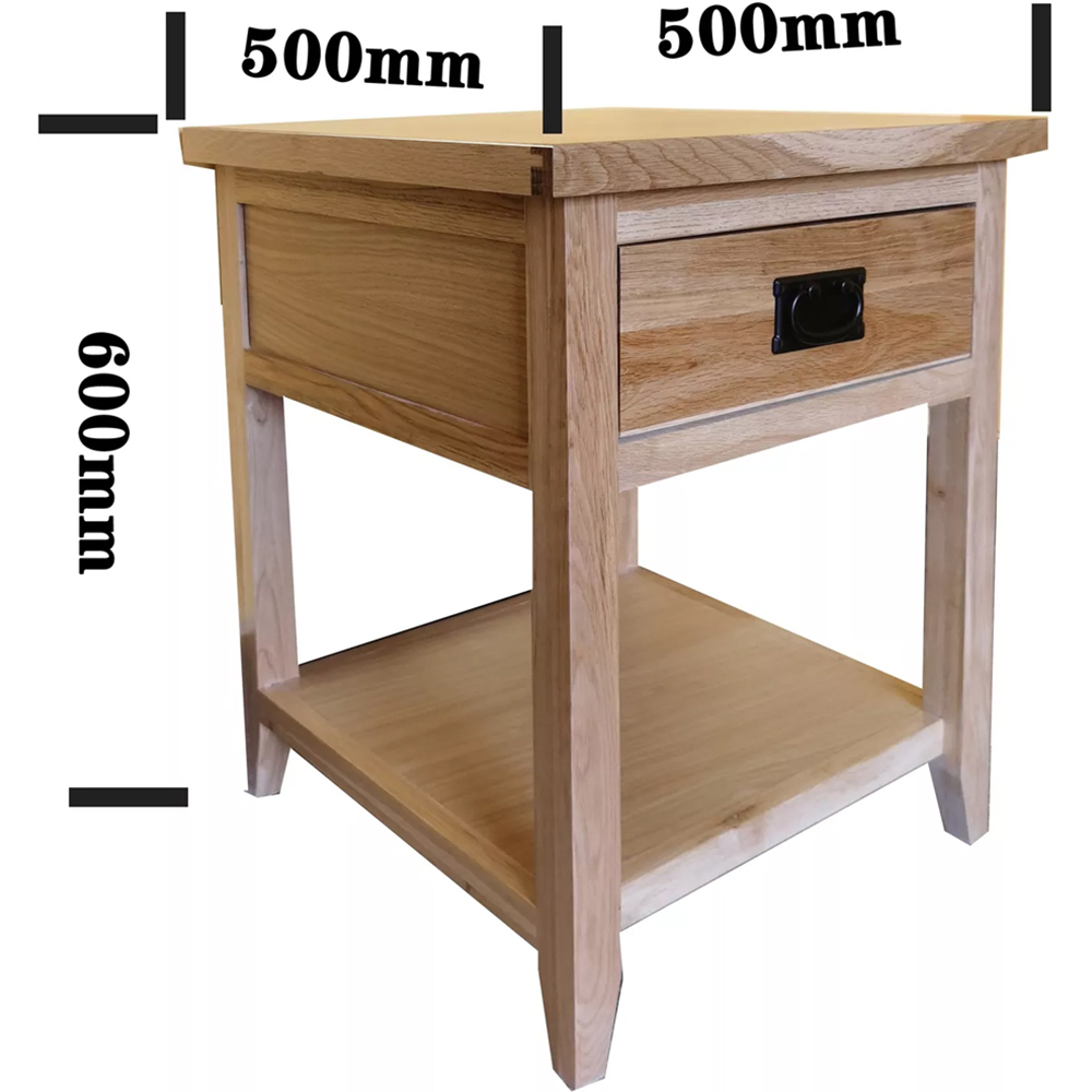Furniture One Single Drawer Single Shelf Bedside Table Image 6