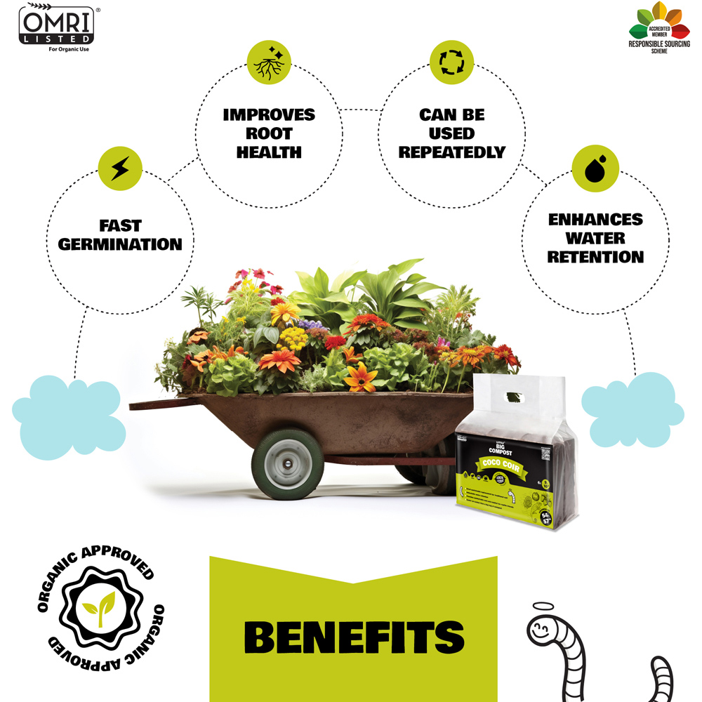 Coco & Coir Little Big Compost Coco Coir Compost 54L Image 4