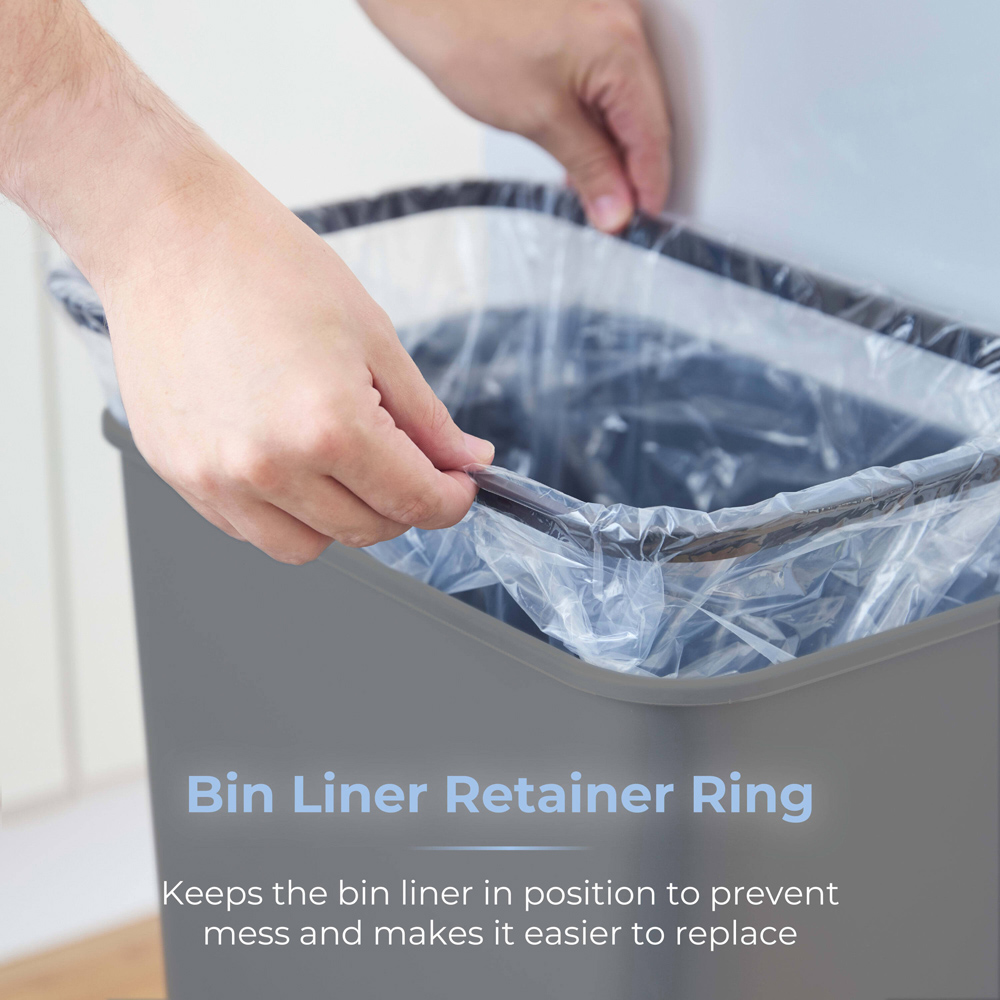 Tower Rectangular Grey ABS Sensor Bin 50L Image 5