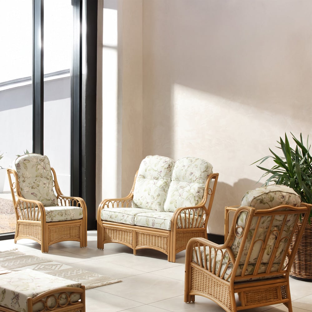 Desser Furniture Vale 2 Seater Light Oak Lily Suite Image 1