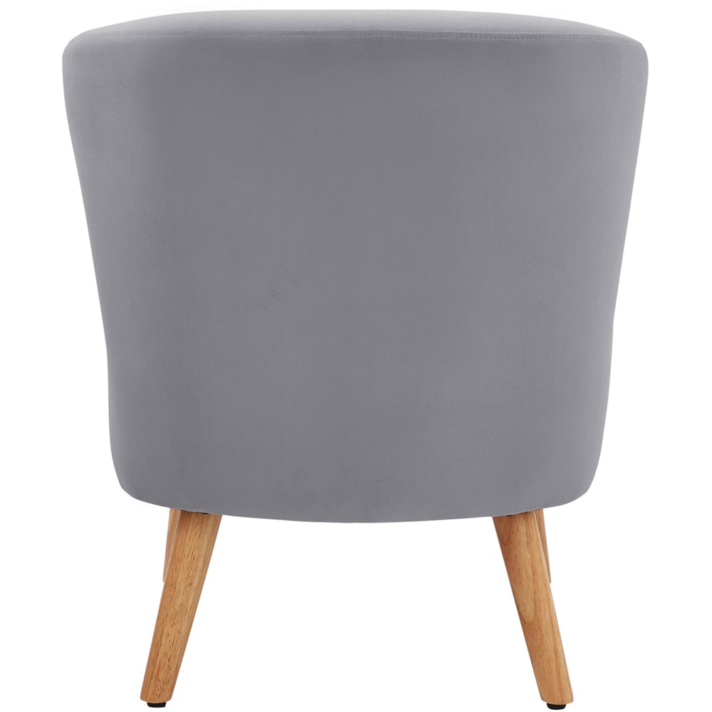 GFW Evie Grey Velvet Accent Chair Image 5