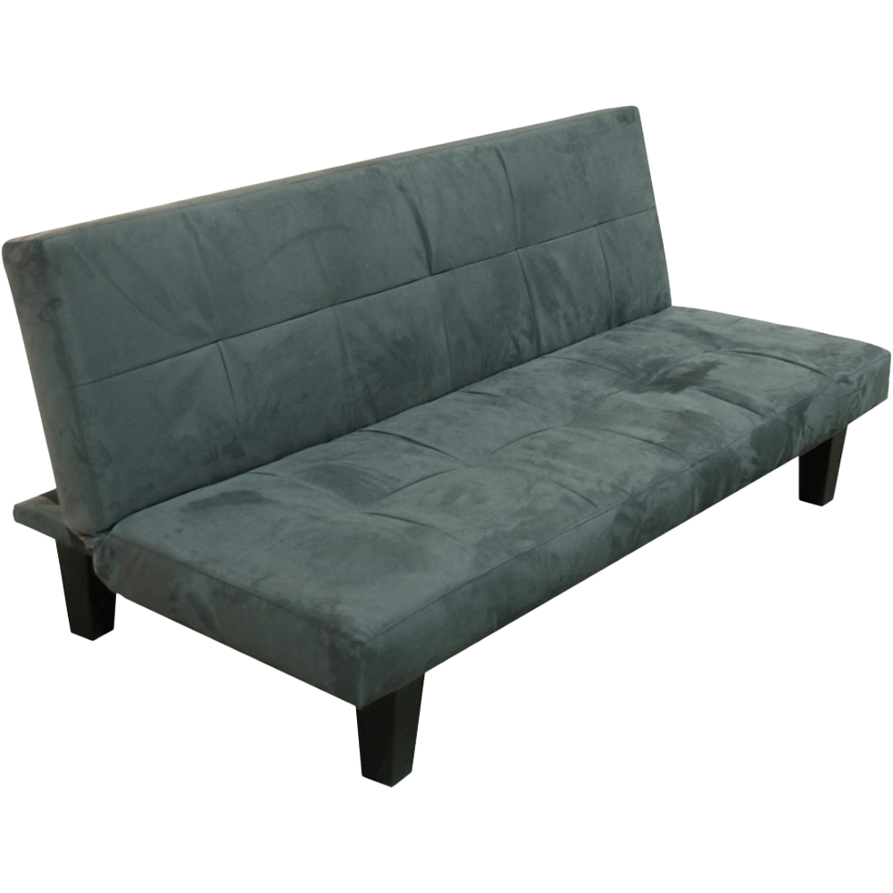 Home Detail Atlanta 2 Seater Charcoal Faux Suede Fabric Sofa Bed Image 2