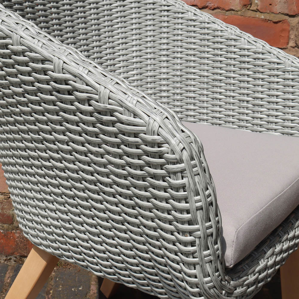 Royalcraft Lune Sol 4 Seater Round Concrete Dining Set Image 5