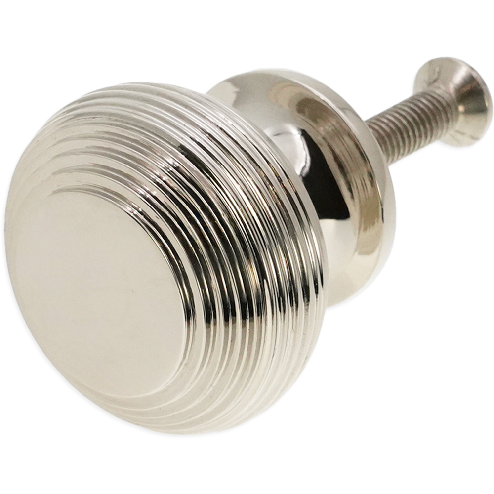 Spira Brass Beehive Polished Nickel Large 41mm Cupboard Knob Image 2