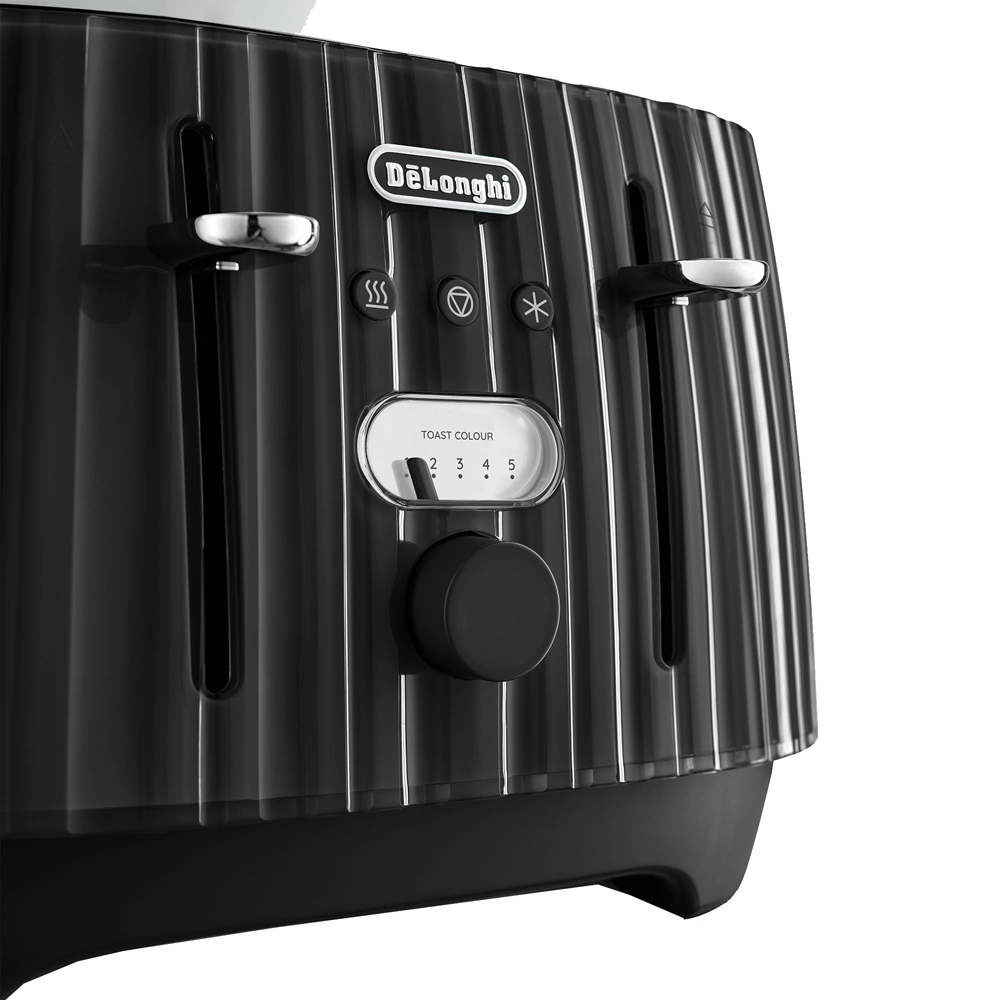 De'Longhi Ballerina DL3002 Black 4 Slice Toaster Image 6