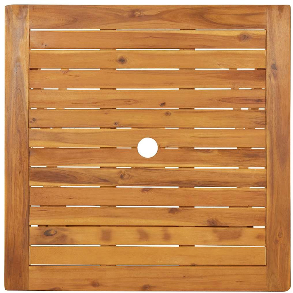Walplus Natural Solid Acacia Wood Garden Table Image 5