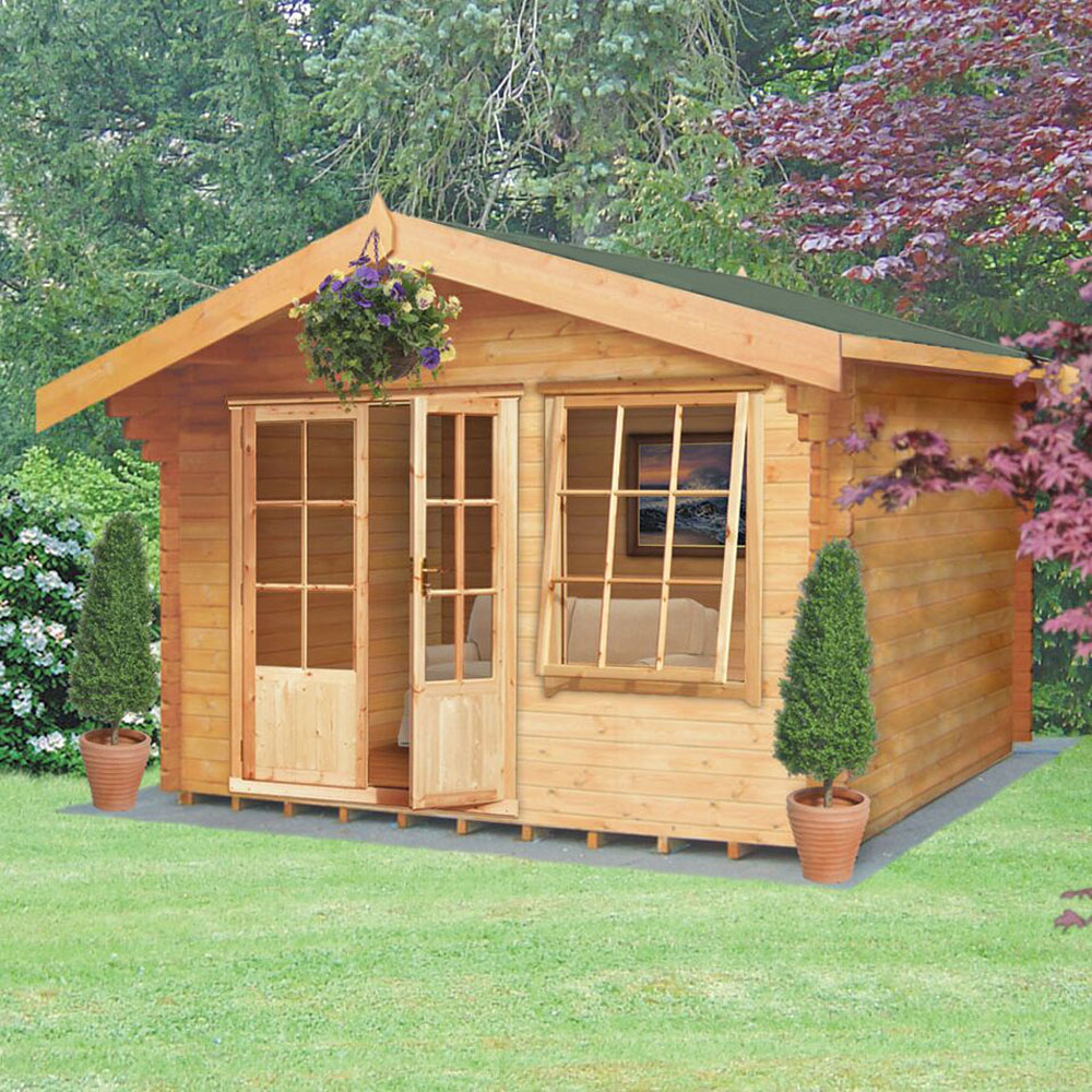 Shire Hale 12 x 12ft Log Cabin Image 2