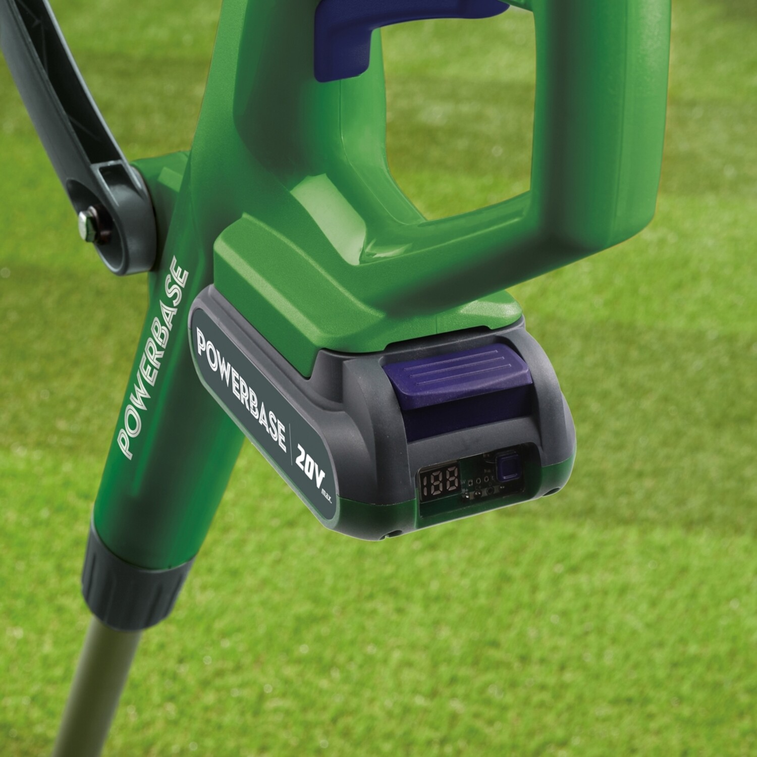 Powerbase 20V Cordless Grass Trimmer 30cm - Green Image 3