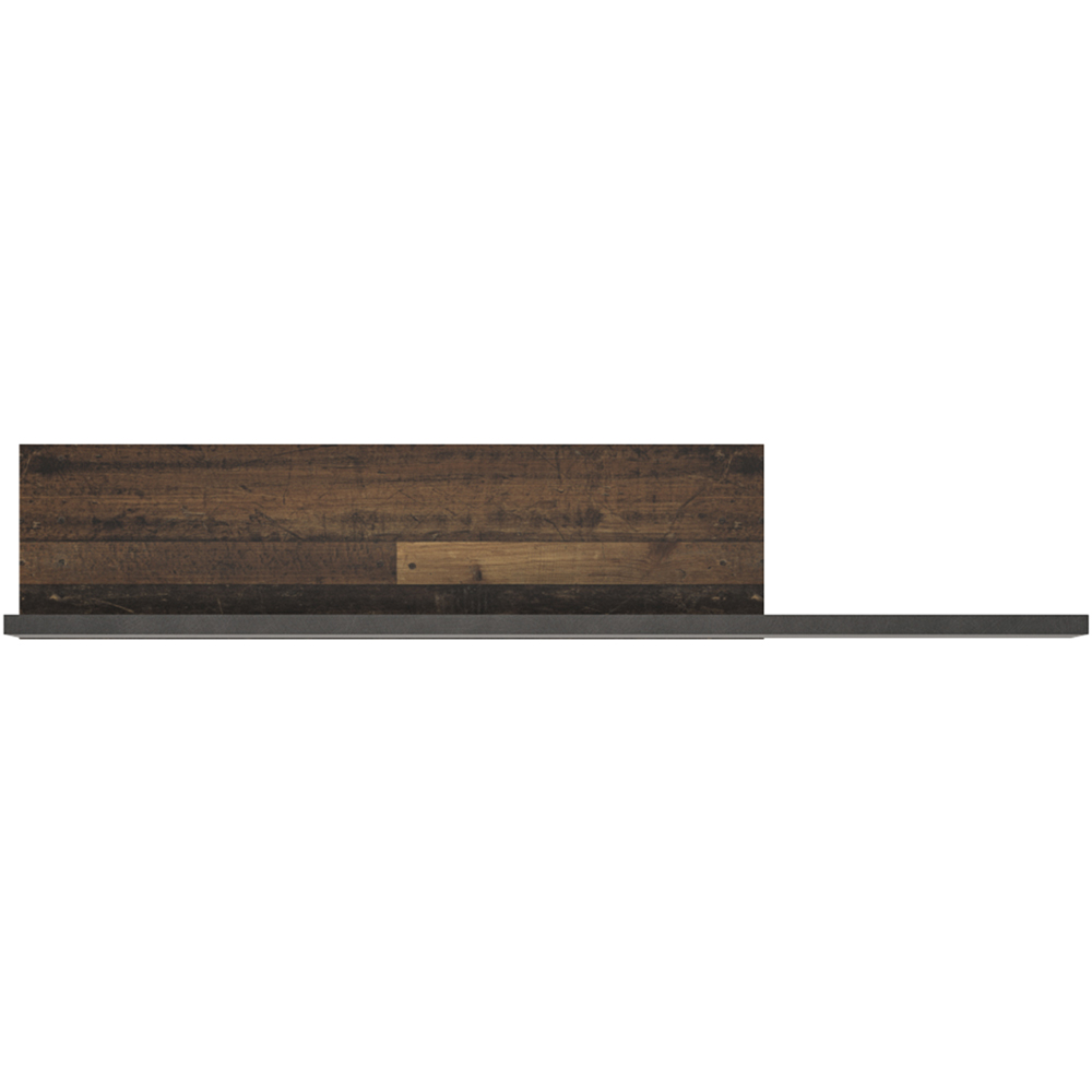 Florence Brooklyn Floating Shelf Walnut and Dark Matera Grey Image 3