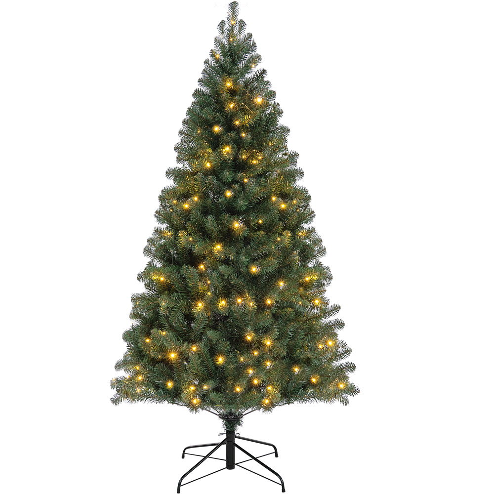 Festive Christmas Richmond Fir Winter Pre-Lit Artificial Christmas Tree 6ft Image 3