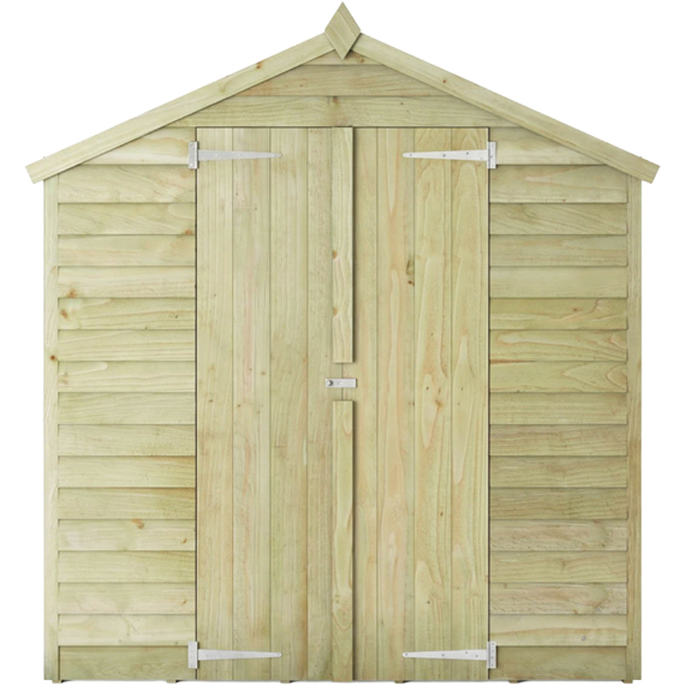 Mercia 8 x 6ft Double Door Overlap Apex Shed Image 4