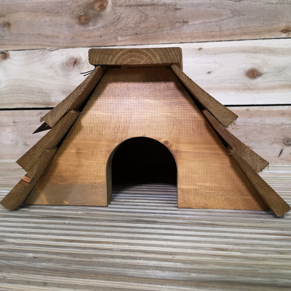 Samuel Alexander Rustic Wooden Hedgehog House Image 7