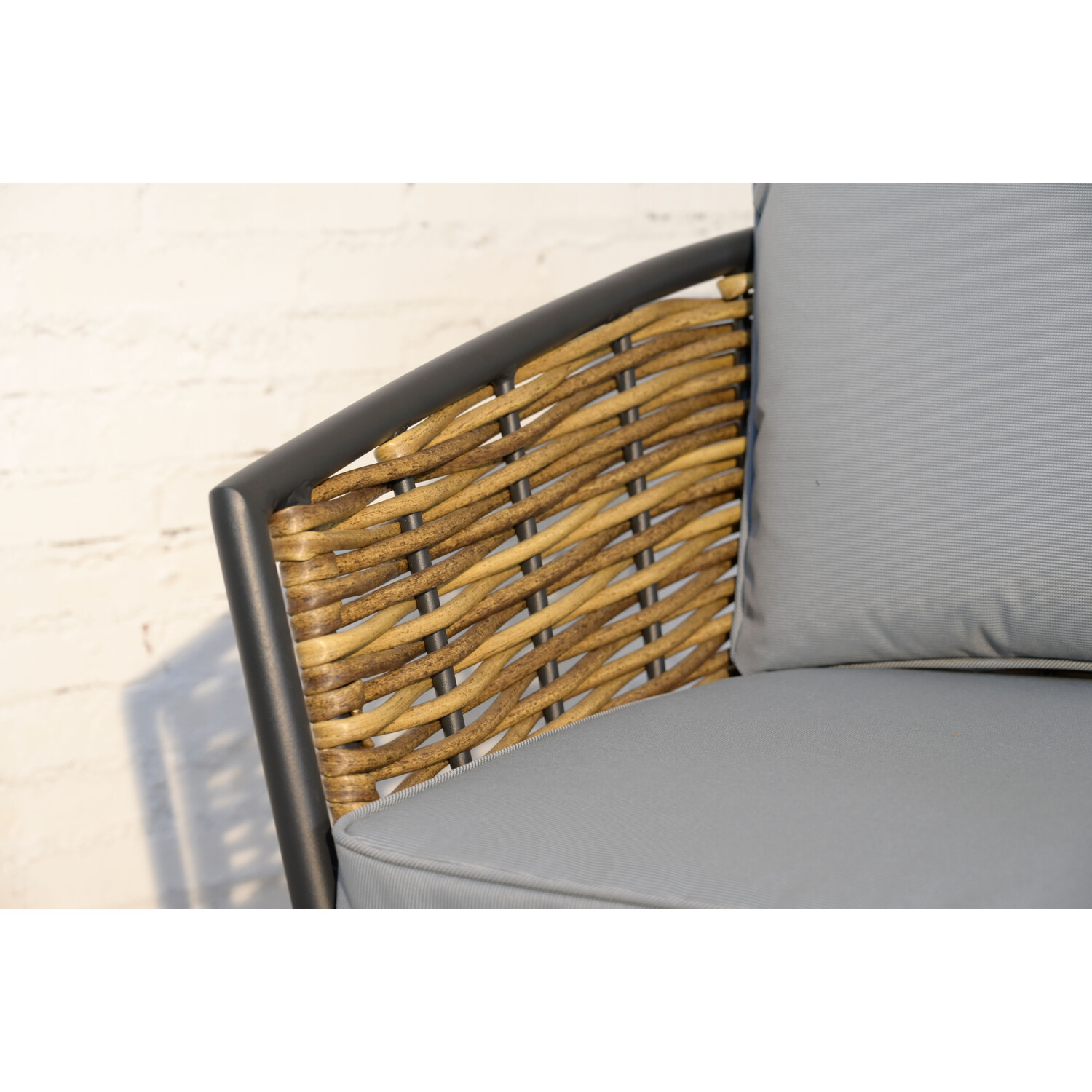 Beaumont 2 Seater Bistro Set Grey Image 4