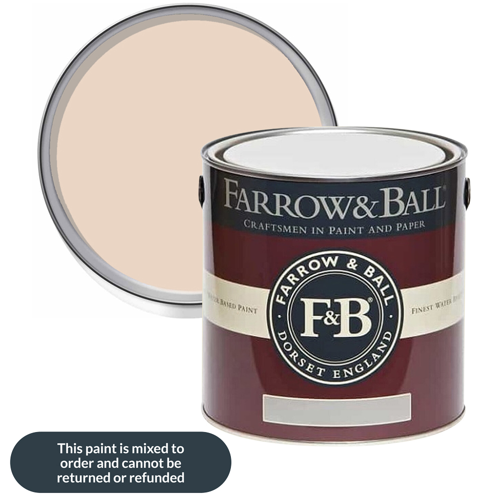 Farrow & Ball Estate Eggshell Pink Ground Satin Paint 2.5L Image 1