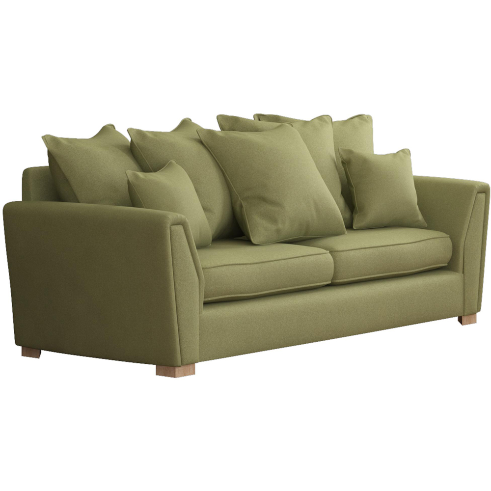Wendleberry 3 Seater Olive Venice Scatter Back Sofa Image 3