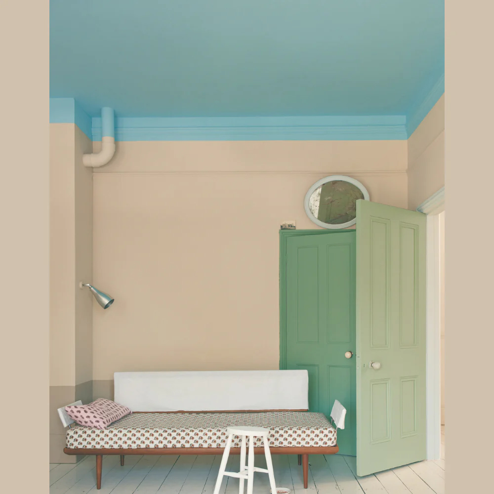 Farrow & Ball Estate Eggshell Oxford Stone Satin Paint 5L Image 4