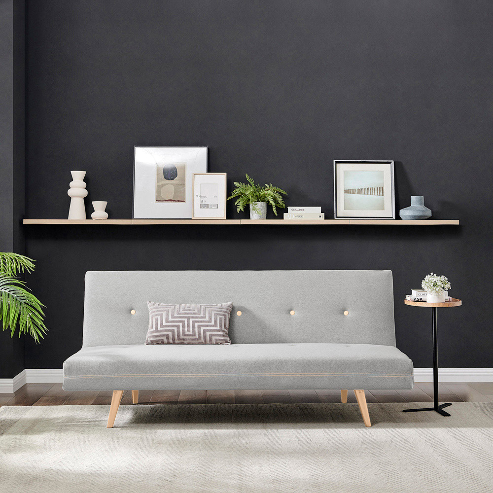 Furniturebox Thomas 2 Seater Grey Sofa Bed Image 4