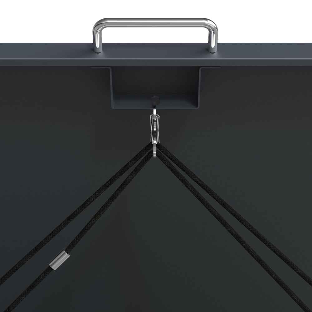 Trimetals 240L Triple Dark Wood Steel Wheelie Bin Storage Image 7