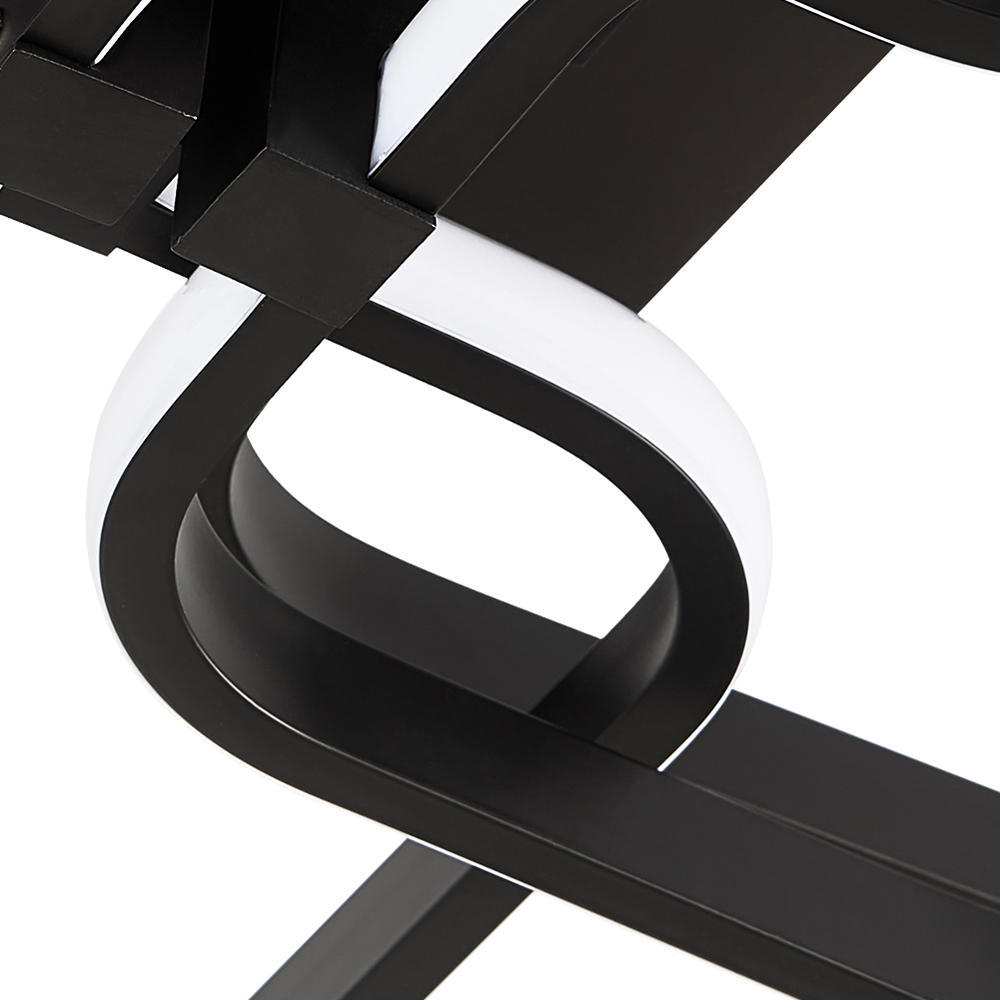 Living and Home Square LED Semi Flush Ceiling Light Image 5