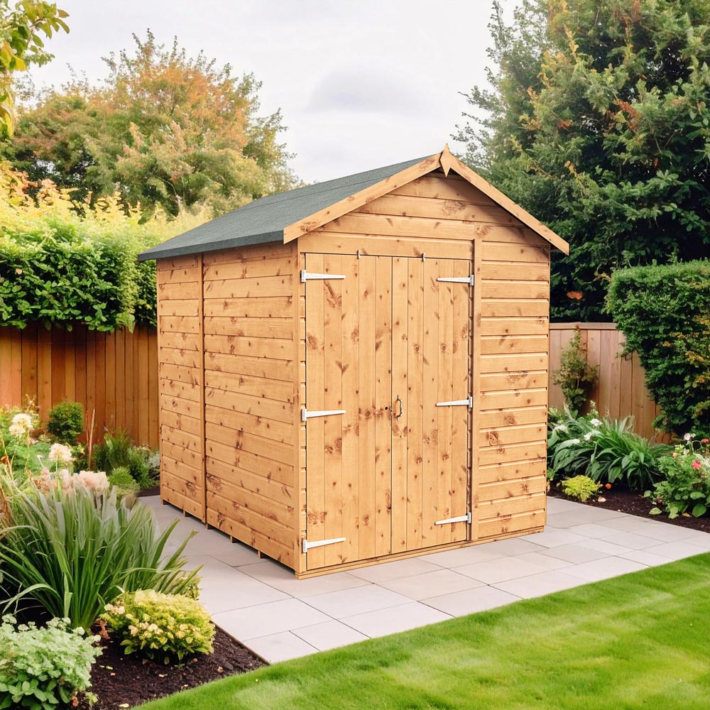 Empire Sheds 6 x 6ft Double Door Tongue and Groove Wooden Apex Garden Shed Image 2