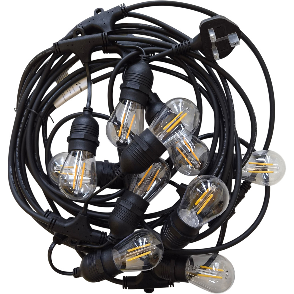 Lighting Legends Elite Warm White Connectable Festoon Outdoor String Light 10m Image 2